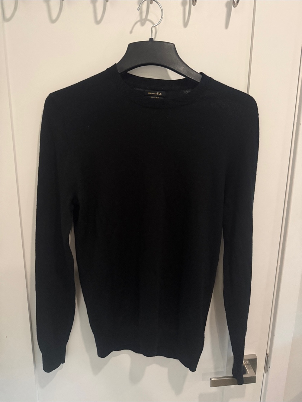 Massimo Dutti Black Crewneck Sweater